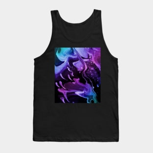 Ghosts - Vaporwave Color Acrylic Pour Tank Top